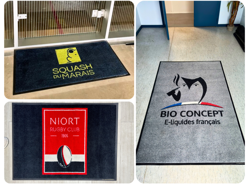 Tapis professionnel logotés à Niort